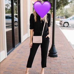 Ann Taylor Black Jumpsuit